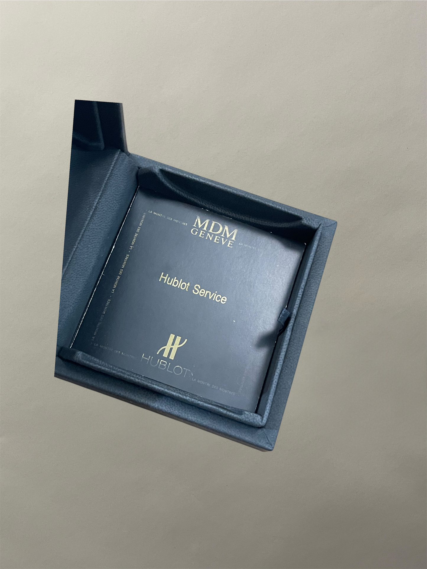 Hublot Silver & Blue Elegant MDM Chronograph Watch 40mm