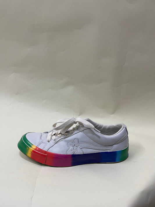 Converse x Golf Le Fleur White & Rainbow One Star Ox Sneakers 11 M / 12.5 W