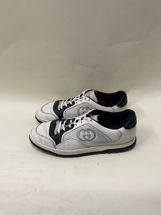 Gucci White & Black Leather MAC80 Sneakers 8.5 M / 10 W