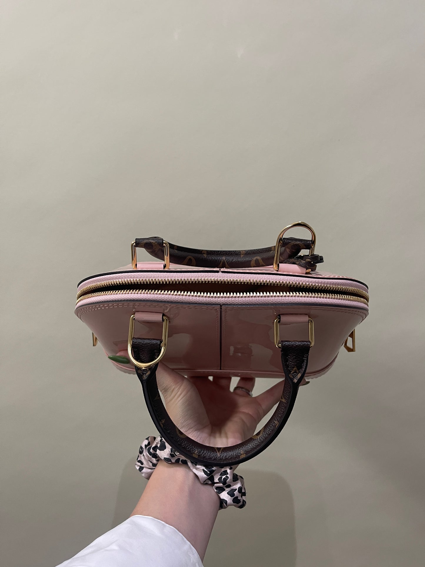 Louis Vuitton Baby Pink Patent Leather Alma BB Bag
