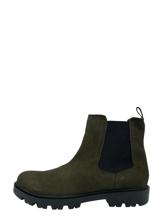 Hugo Boss Dark Green Suede Adley Chelsea Boots 11 M / 12.5 W