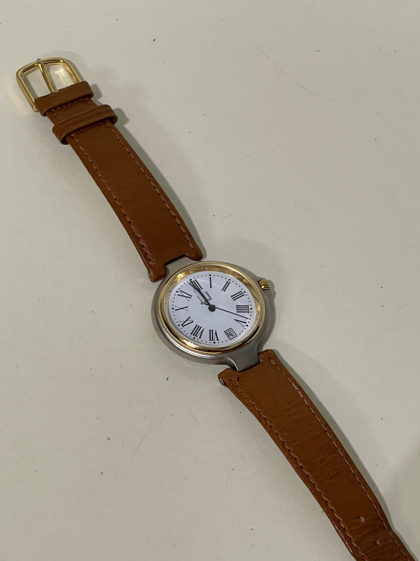 Dunhill Two Tone Calendar Quartz Watch