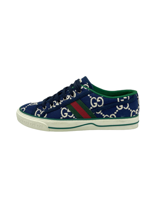 Gucci Navy Blue GG ‘Gucci Tennis 1977’ Sneakers - Genuine Design Luxury Consignment for Men. New & Pre-Owned Clothing, Shoes, & Accessories. Calgary, Canada