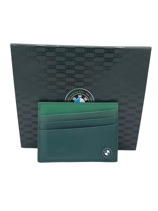 Kith Forest Green BMW Limited Edition Leather Card Holder