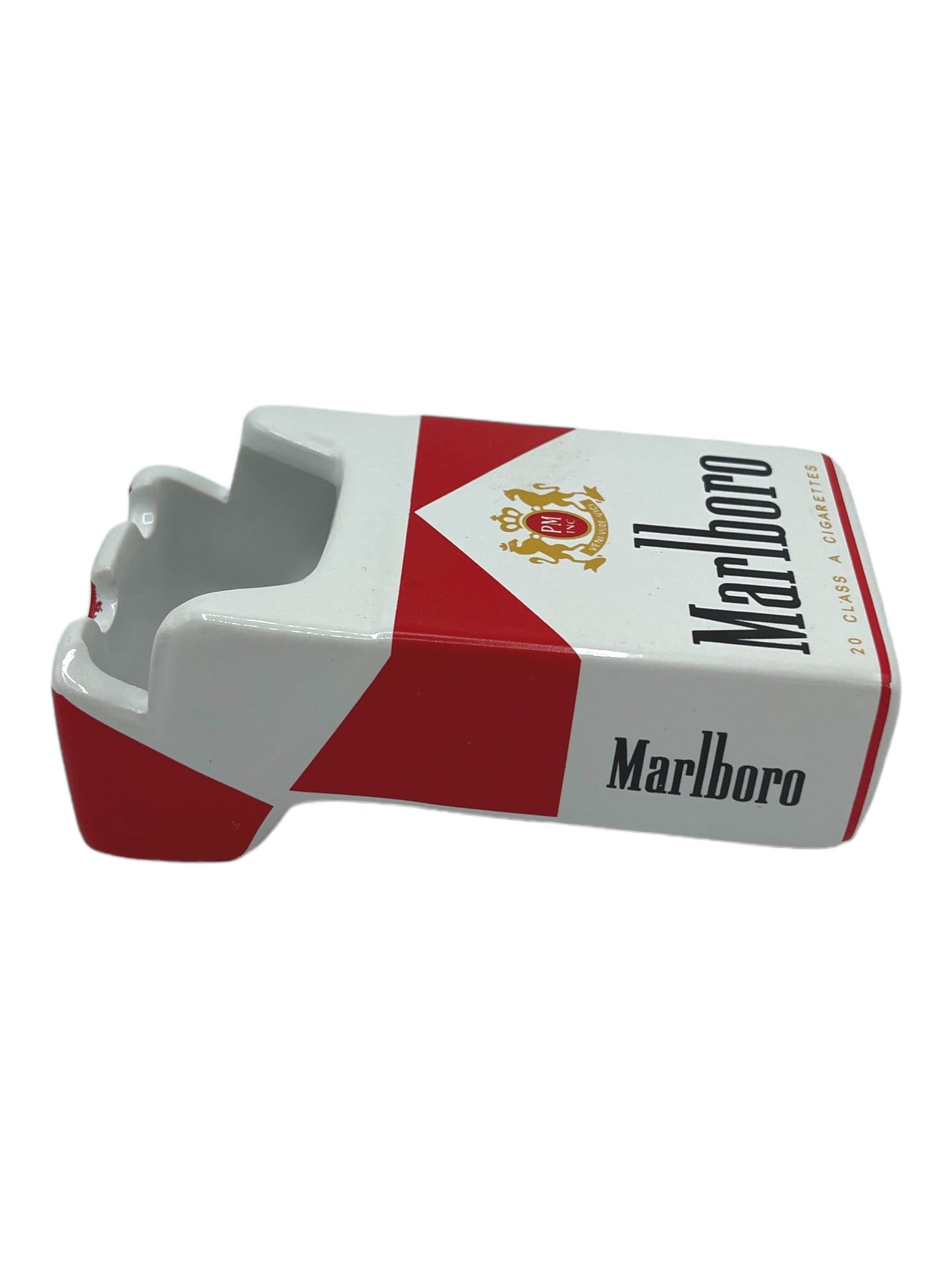 Marlboro Glass Cigarette Case Ashtray