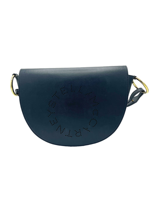 Stella McCartney Black Vegan Leather Marlee Logo Bag