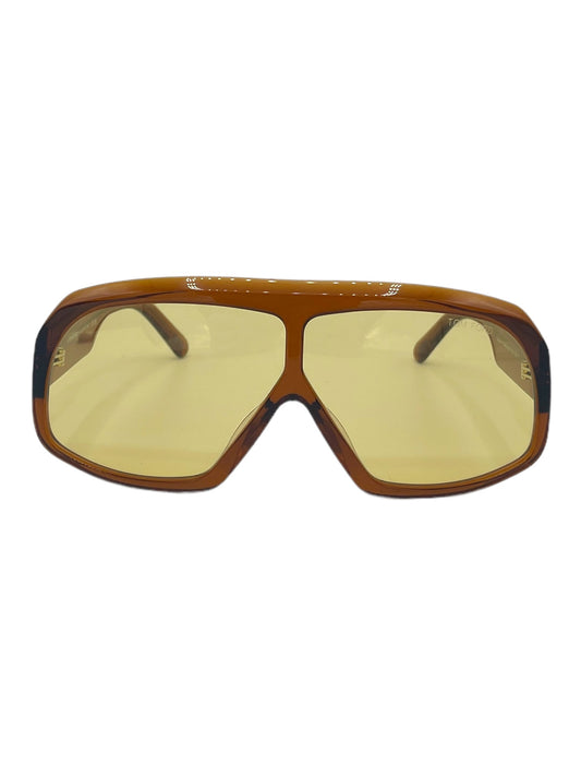 Tom Ford Light Brown Cassius Oversized Sunglasses