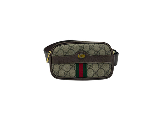 Gucci Beige Monogram Ophidia Small Belt Bag