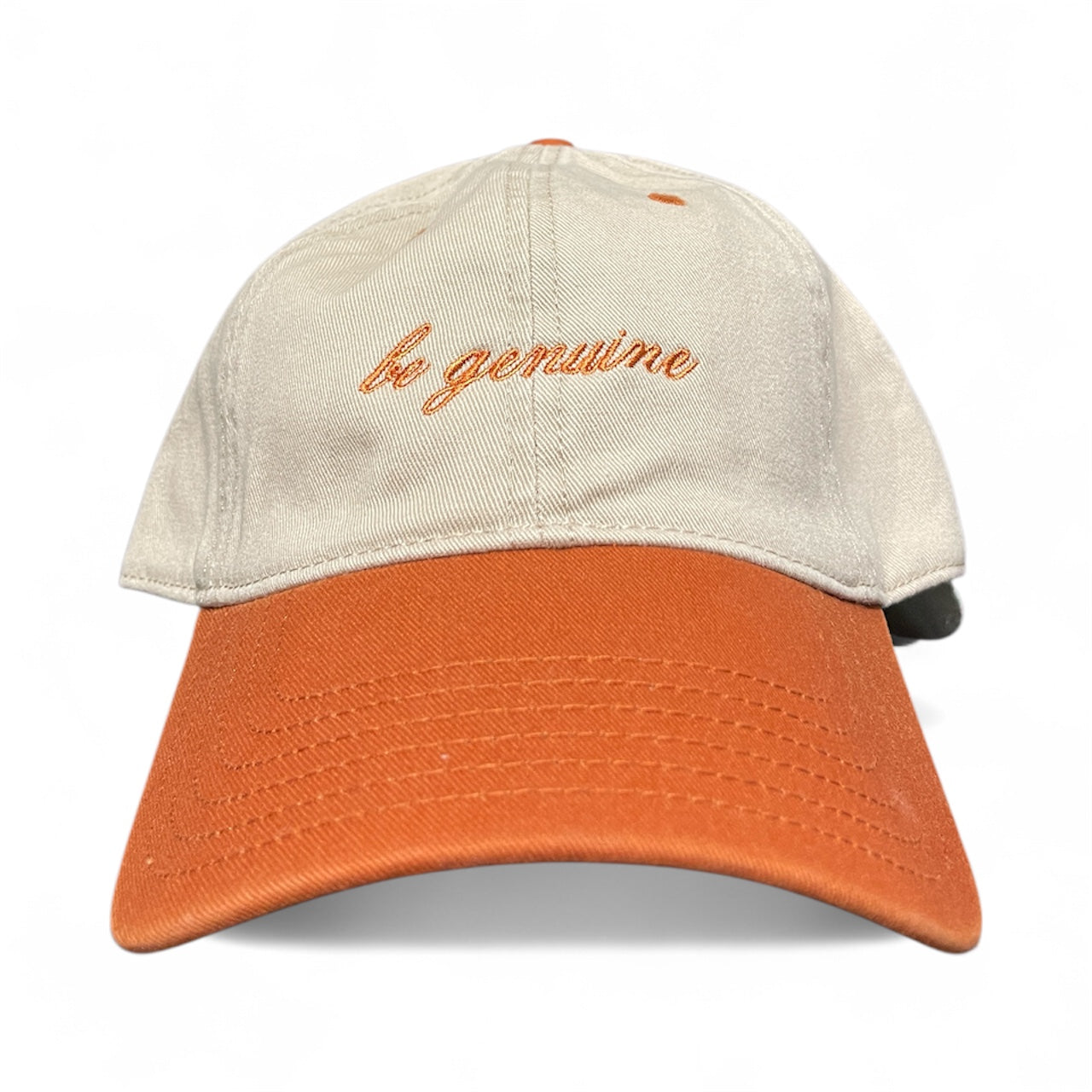 Genuine Soft Construction Two Tone Cotton Dad Cap