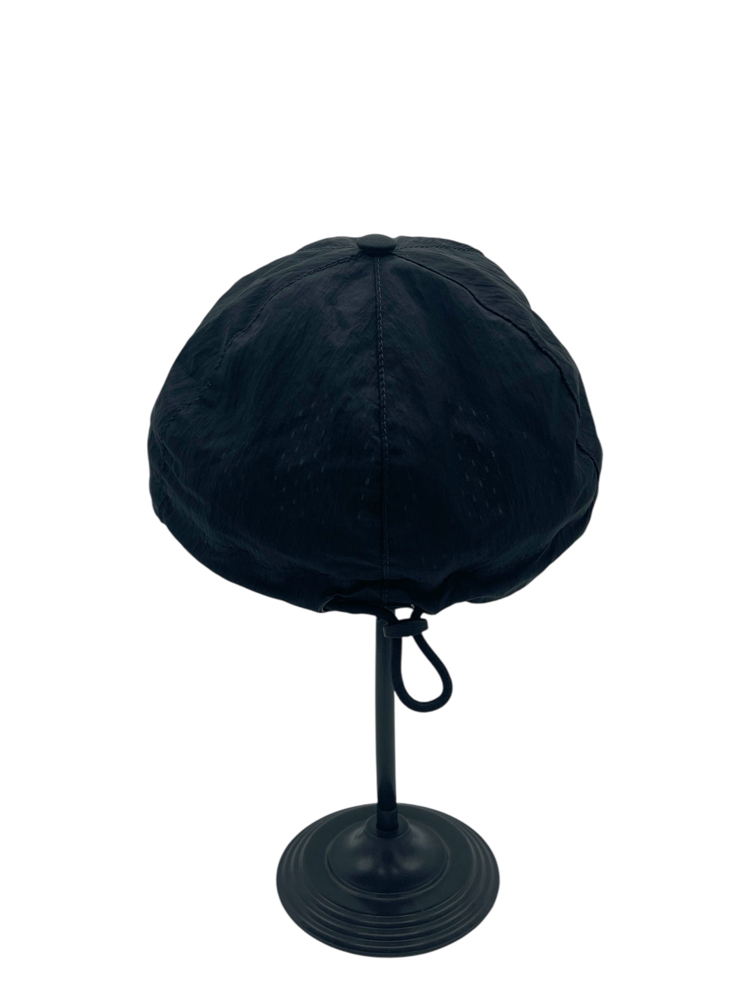 Stone Island Black Nylon Metal Cap Large - L