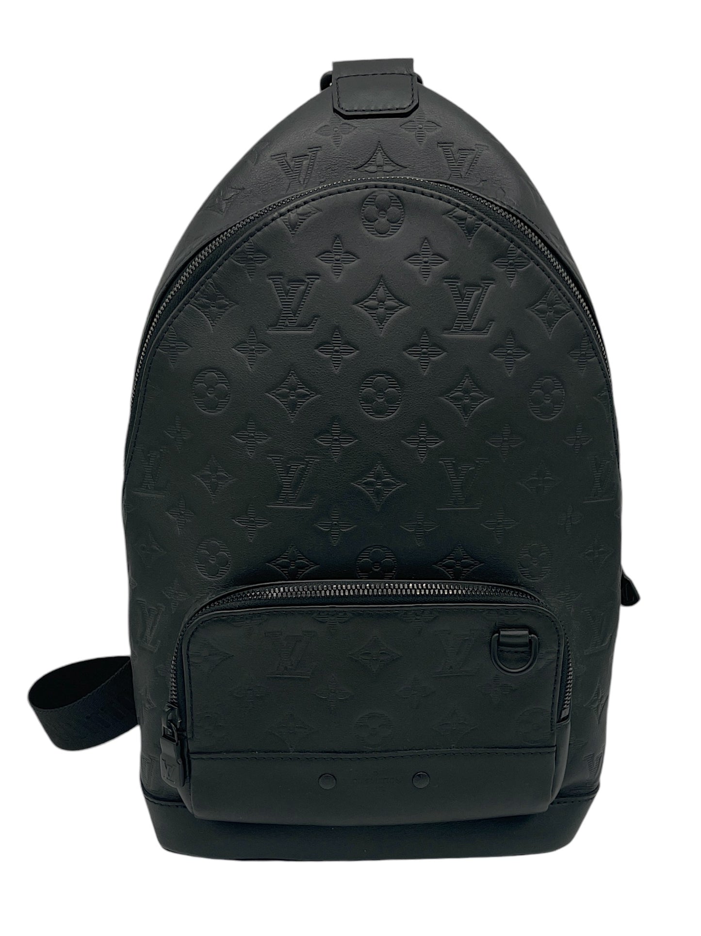 Louis Vuitton Black Leather Monogram Racer Sling Bag