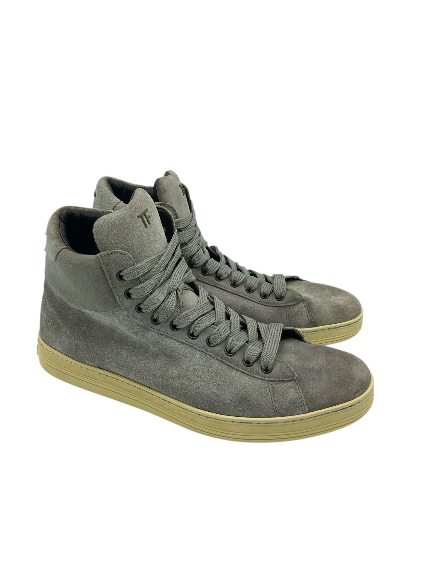Tom Ford Light Grey Suede Russell Sneakers 10 M / 11.5 W