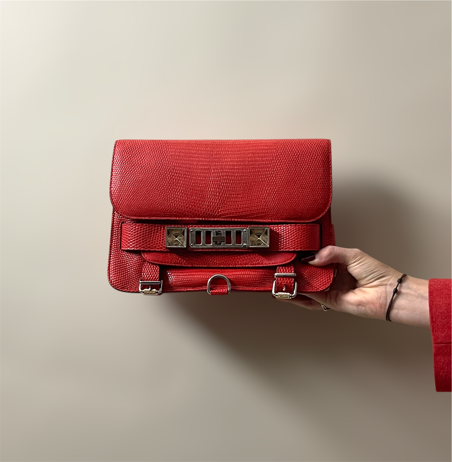 Proenza Schouler Red Iguana Skin PS11 Handbag