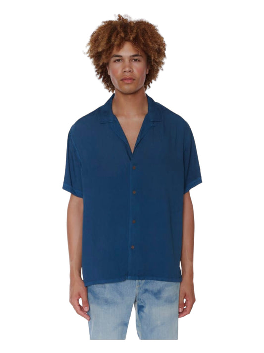 Raga Man Holyoke Rayon Short Sleeve Camp Collar Shirt