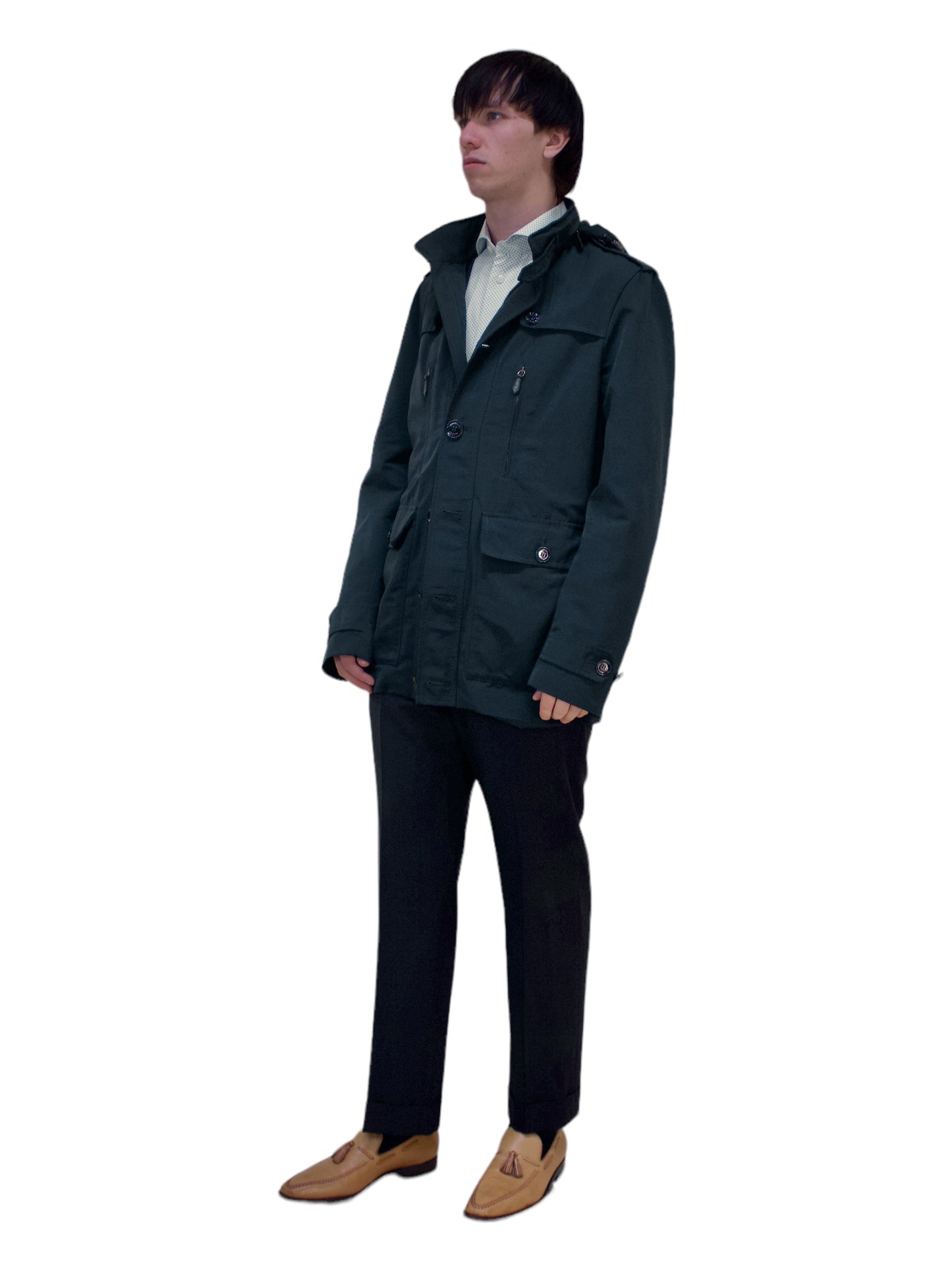 Burberry Navy Blue Trench Coat - Genuine Design Luxury Consignment. New & Pre-Owned Clothing, Shoes, & Accessories. Calgary, Canada