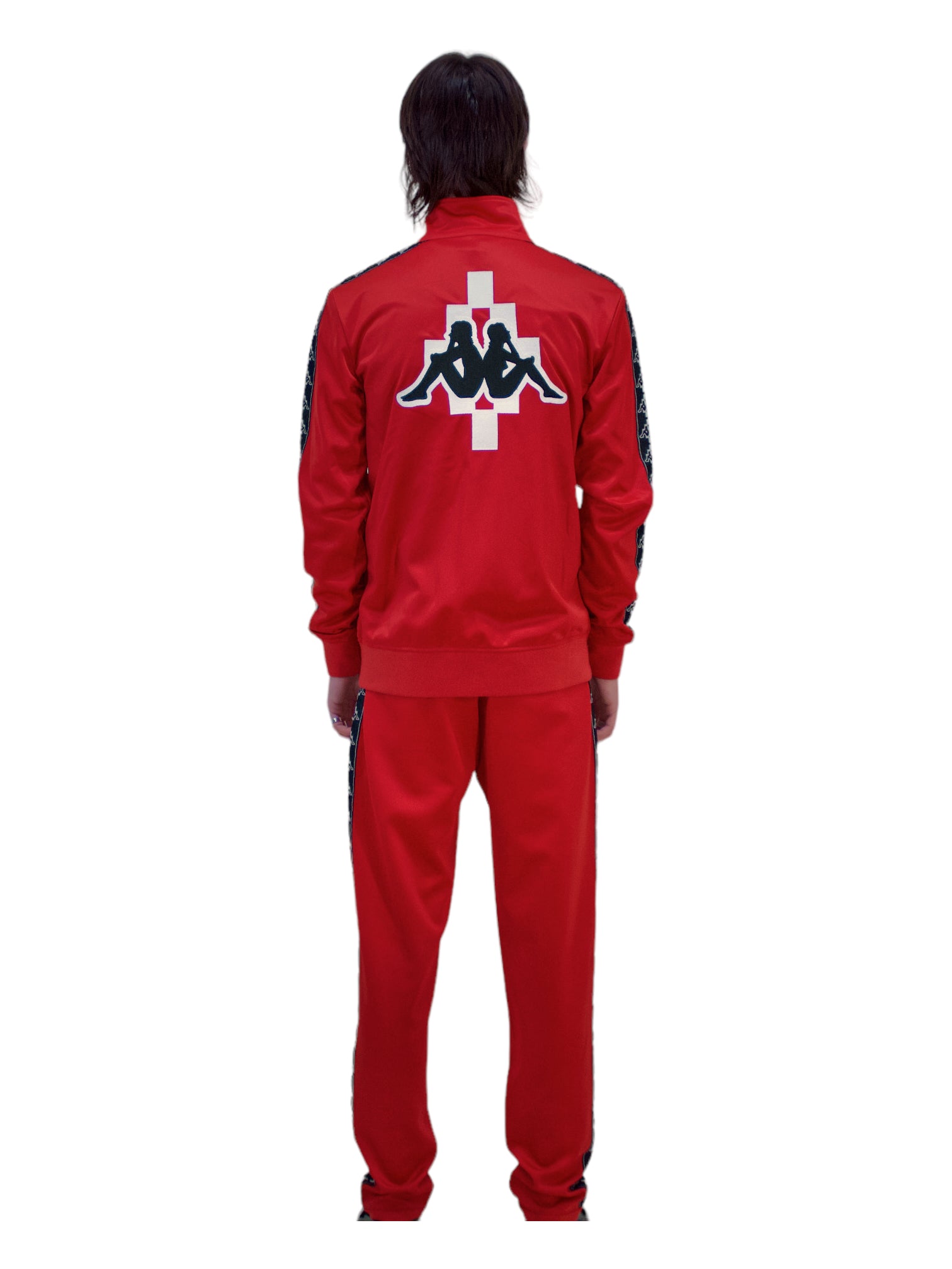 Marcelo Burlon X Kappa Red Tracksuit Top – Genuine Design Luxury Consignment