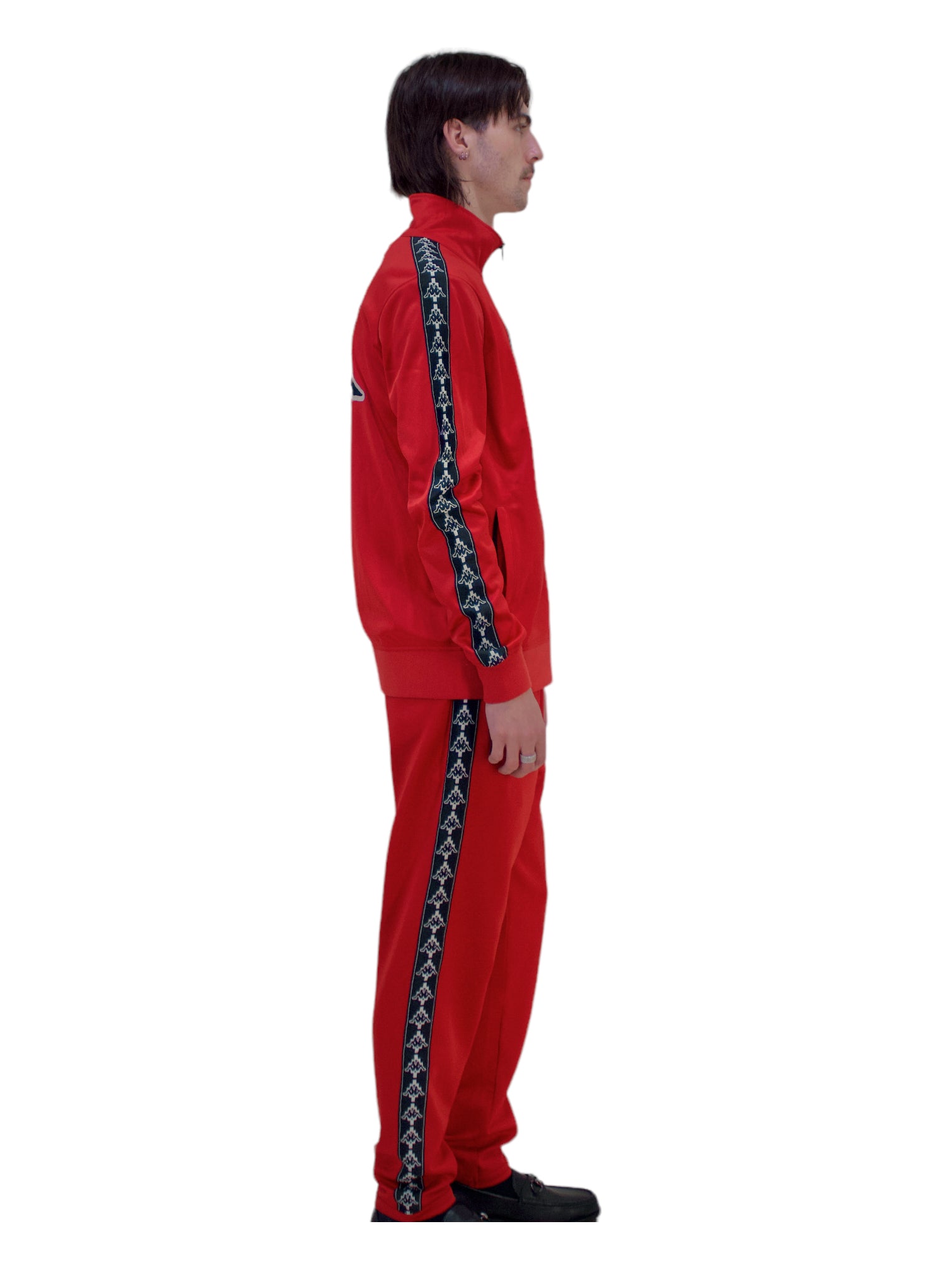 Marcelo Burlon X Kappa Red Tracksuit Top – Genuine Design Luxury Consignment