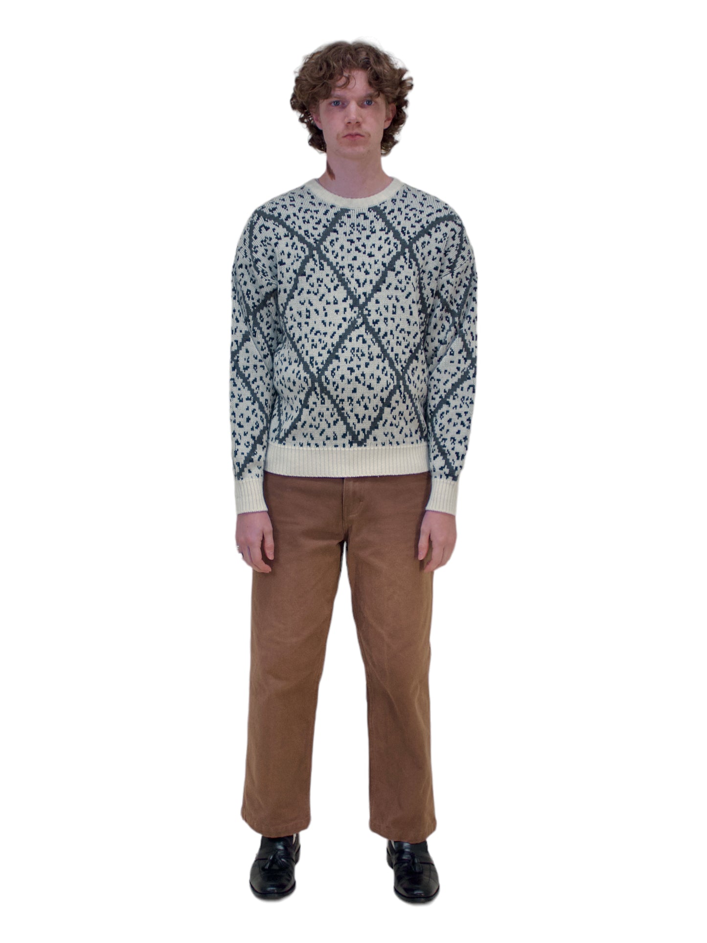 Givenchy Bone Geometric Knit Sweater