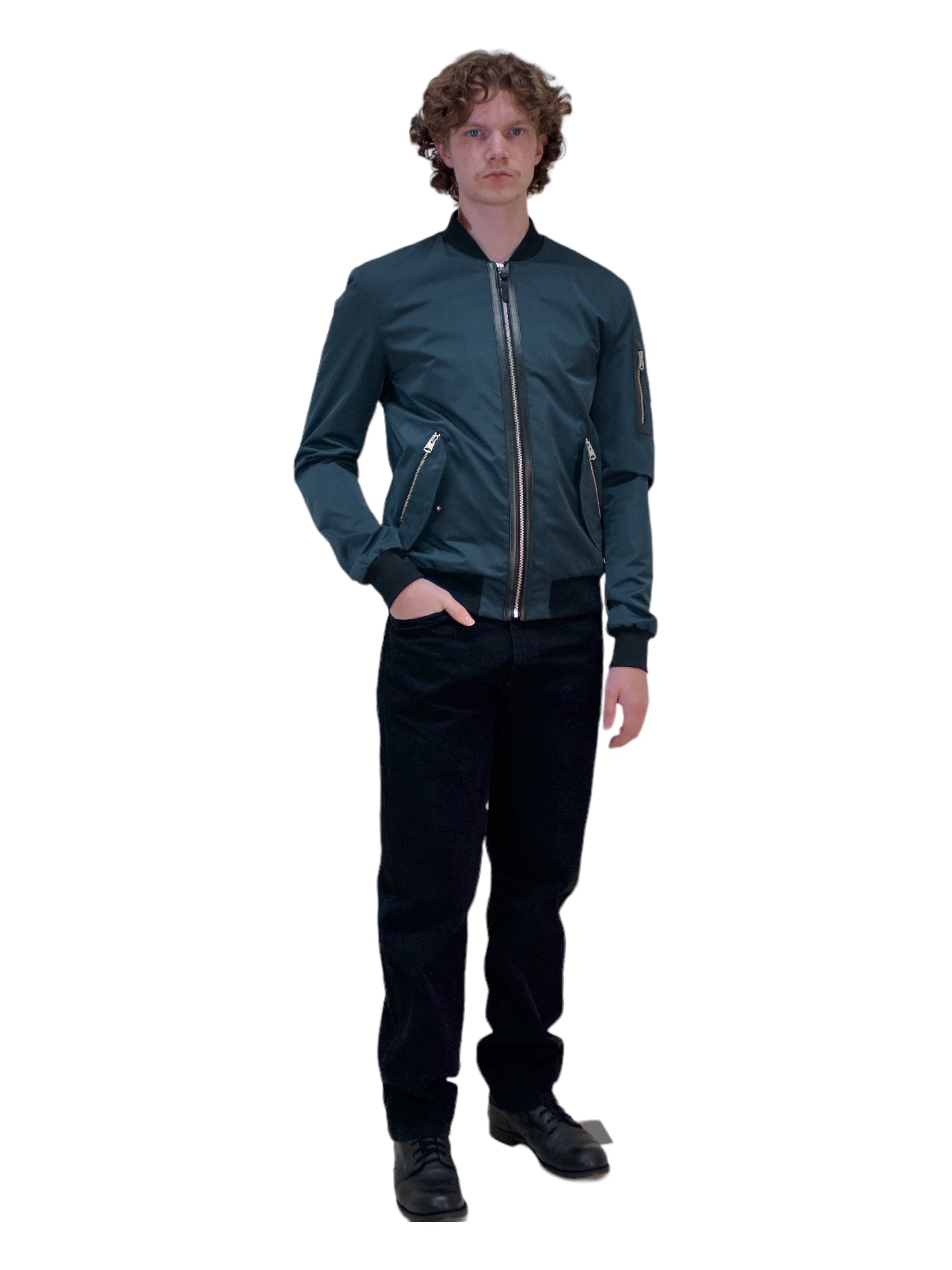Mackage Navy Blue Ragnar Bomber Jacket – Genuine Design