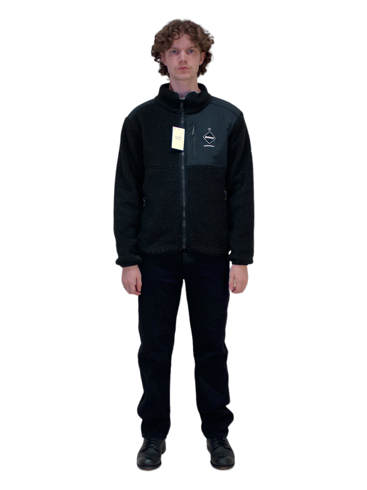 F.C. Real Bristol Black Polartec Boa Fleece Reversible Jacket
