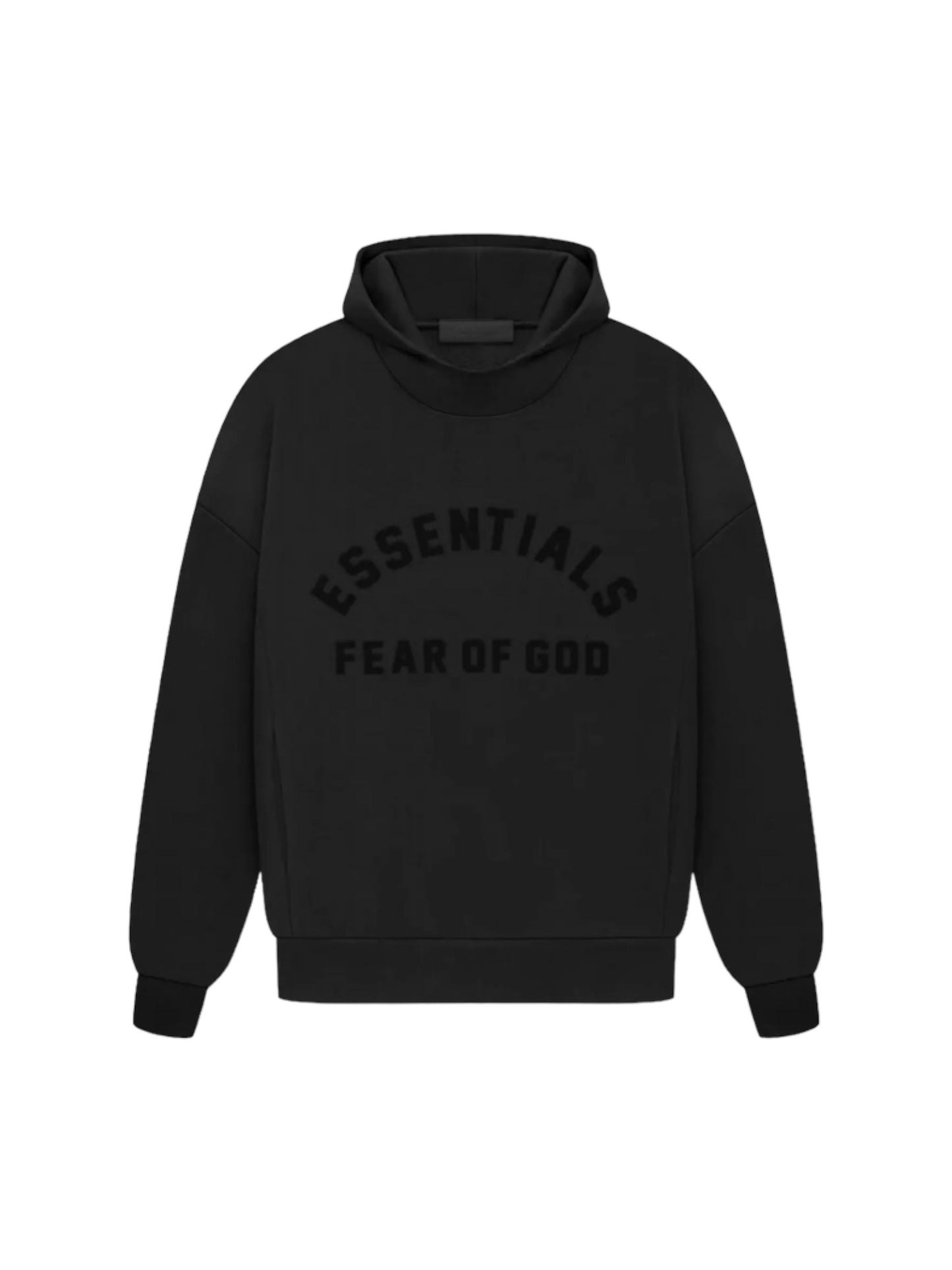 Essentials Fear of God Jet Black Hoodie SS23