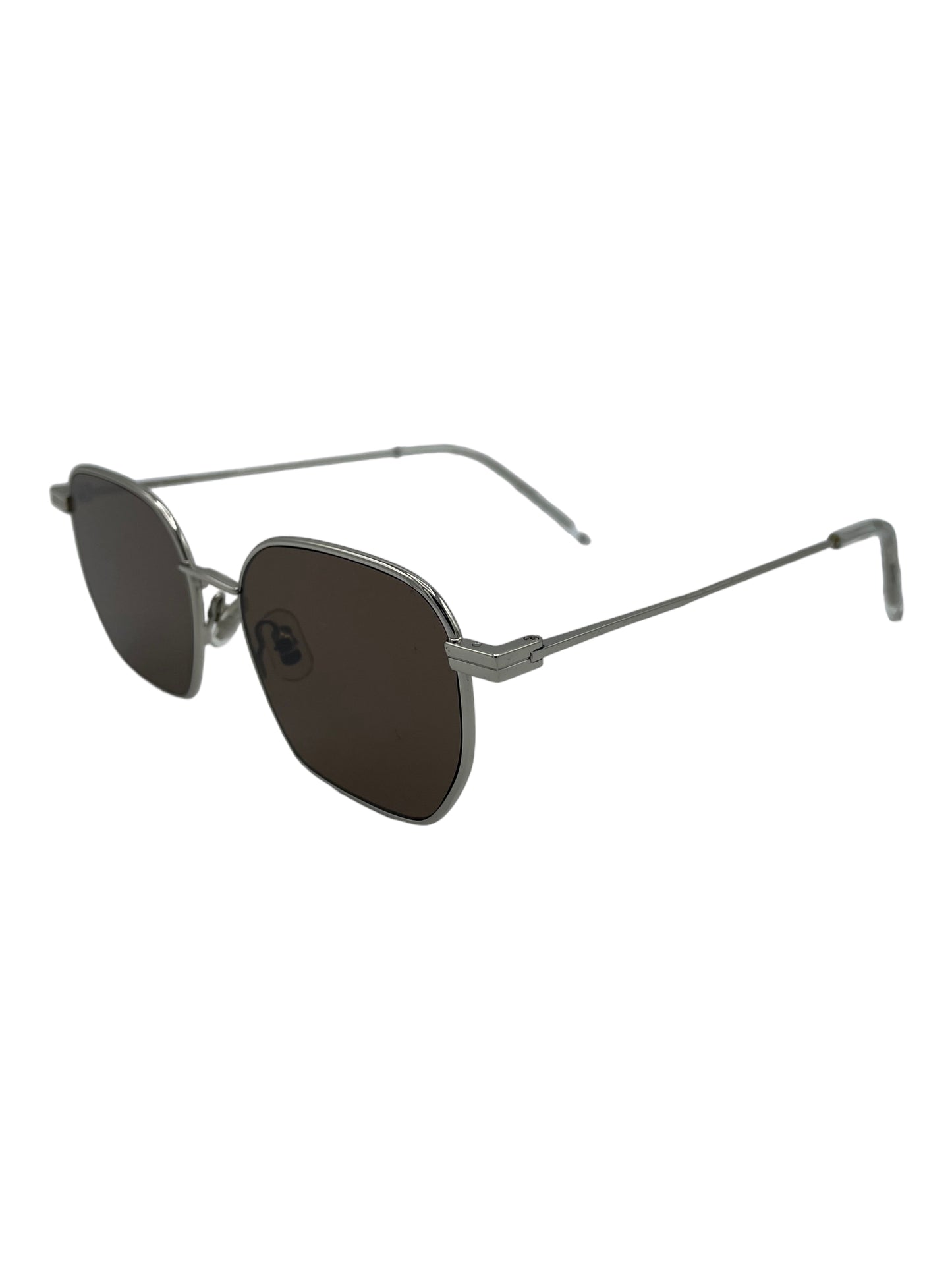 Gentle Monster Silver Metal Frame & Black Lens Sunglasses