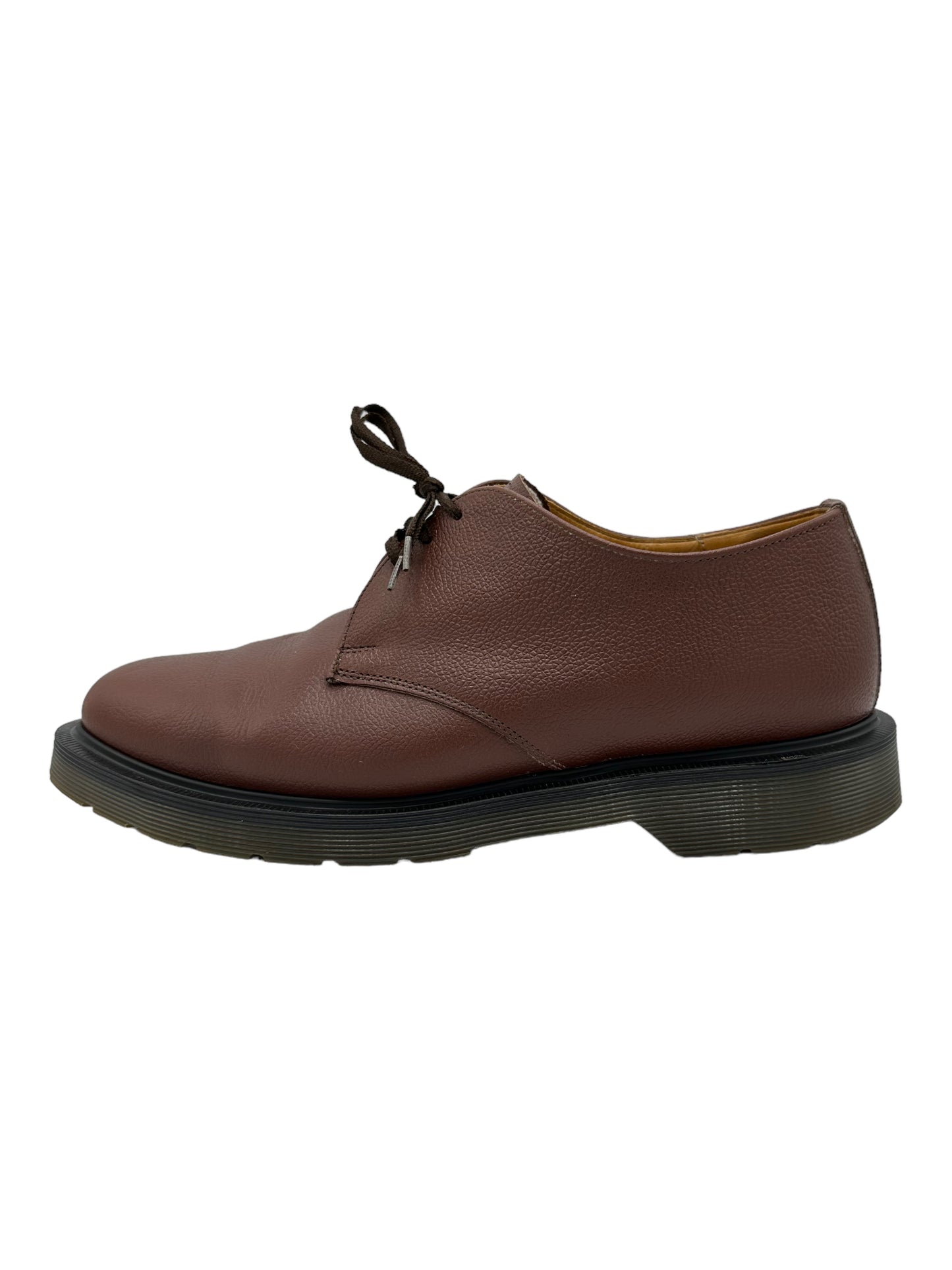 Solovair 'Made In England' Brown Greasy Grain Gibson Shoes