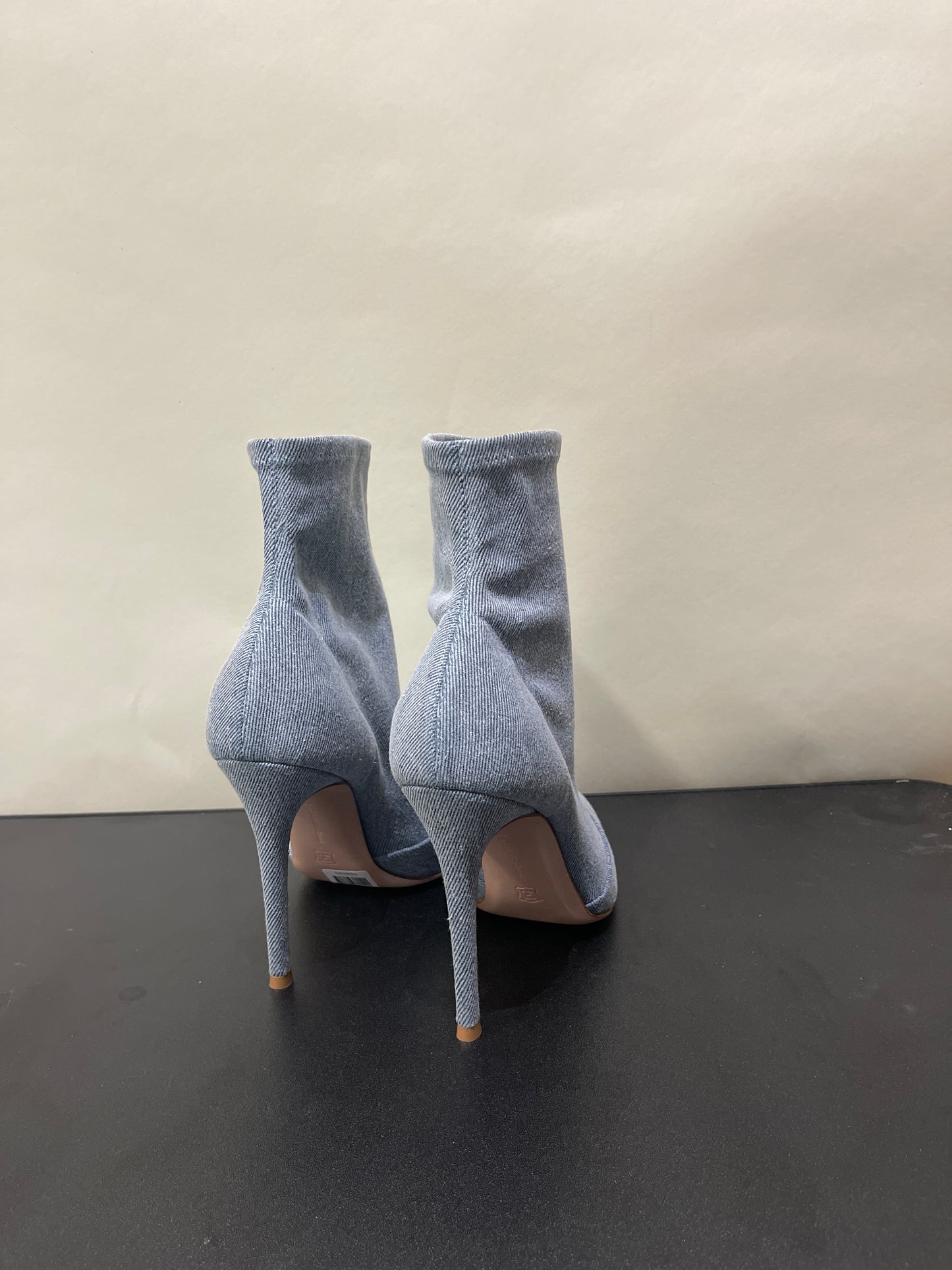 Gianvito Rossi Light Wash Denim Heeled Boots 7.5 M / 9 W