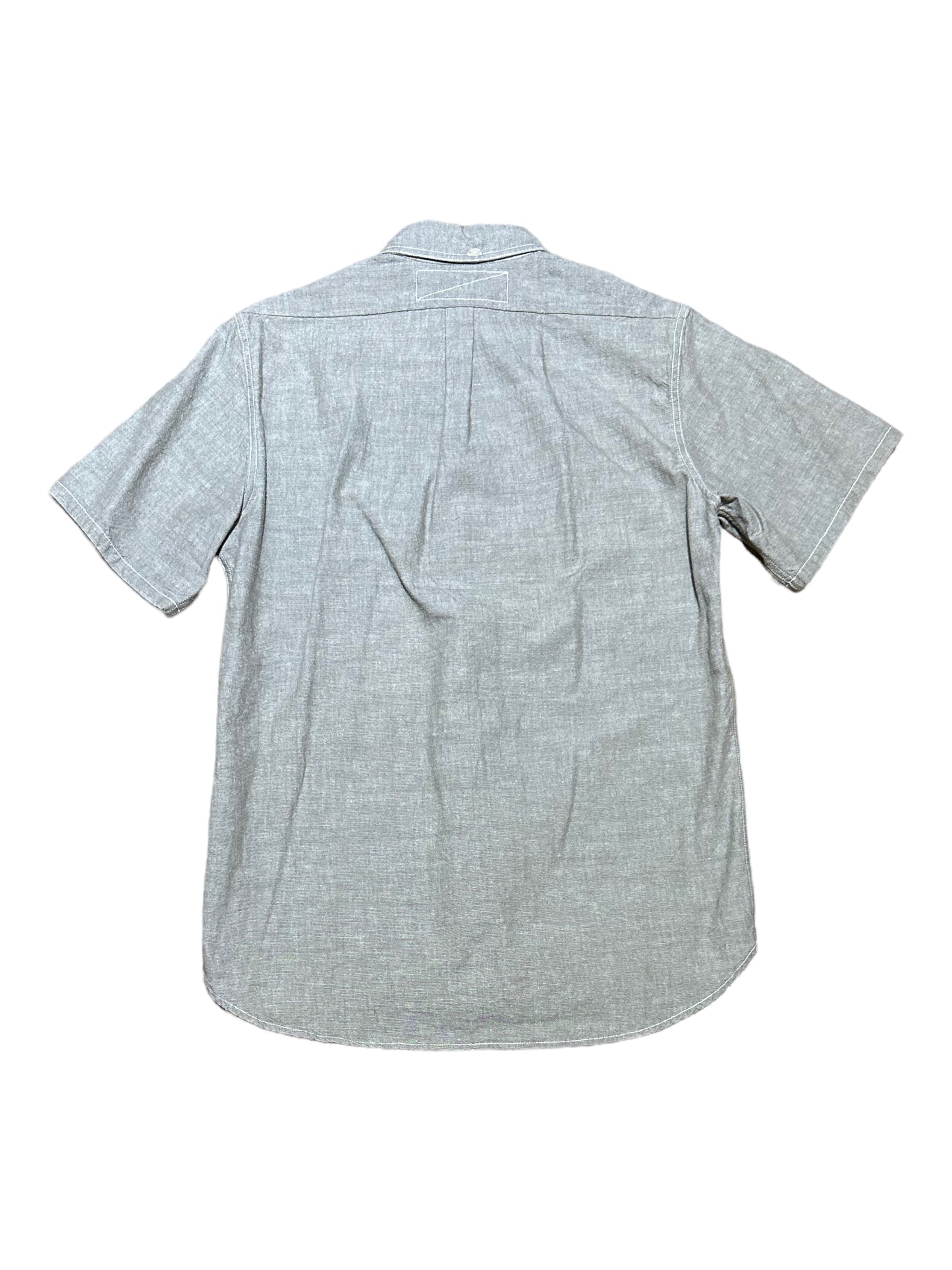 Rogue Territory Grey Cotton Short Sleeve Button Up Casual Shirt