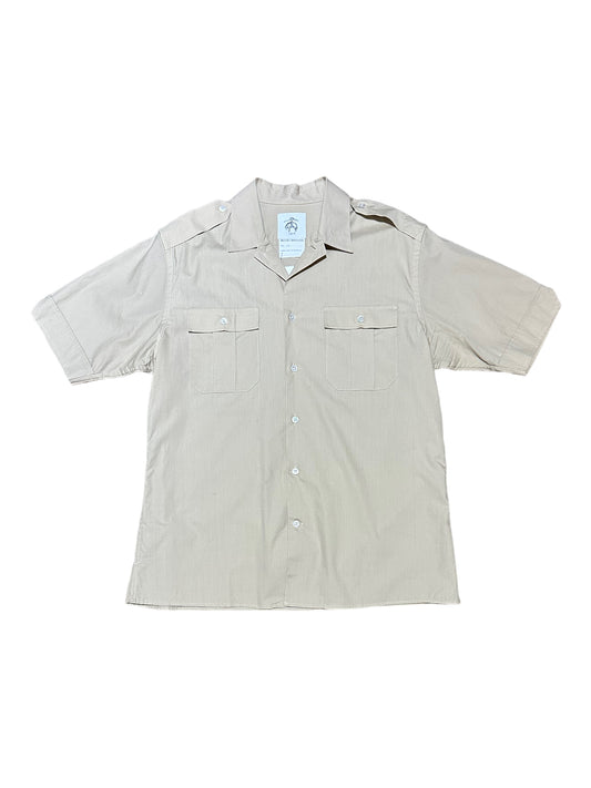 Brooks Brothers Tan Short Sleeve Camp Collar Casual Shirt