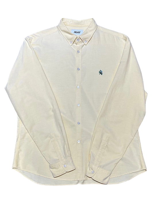 Palace Cream Button Up Long Sleeve Casual Shirt