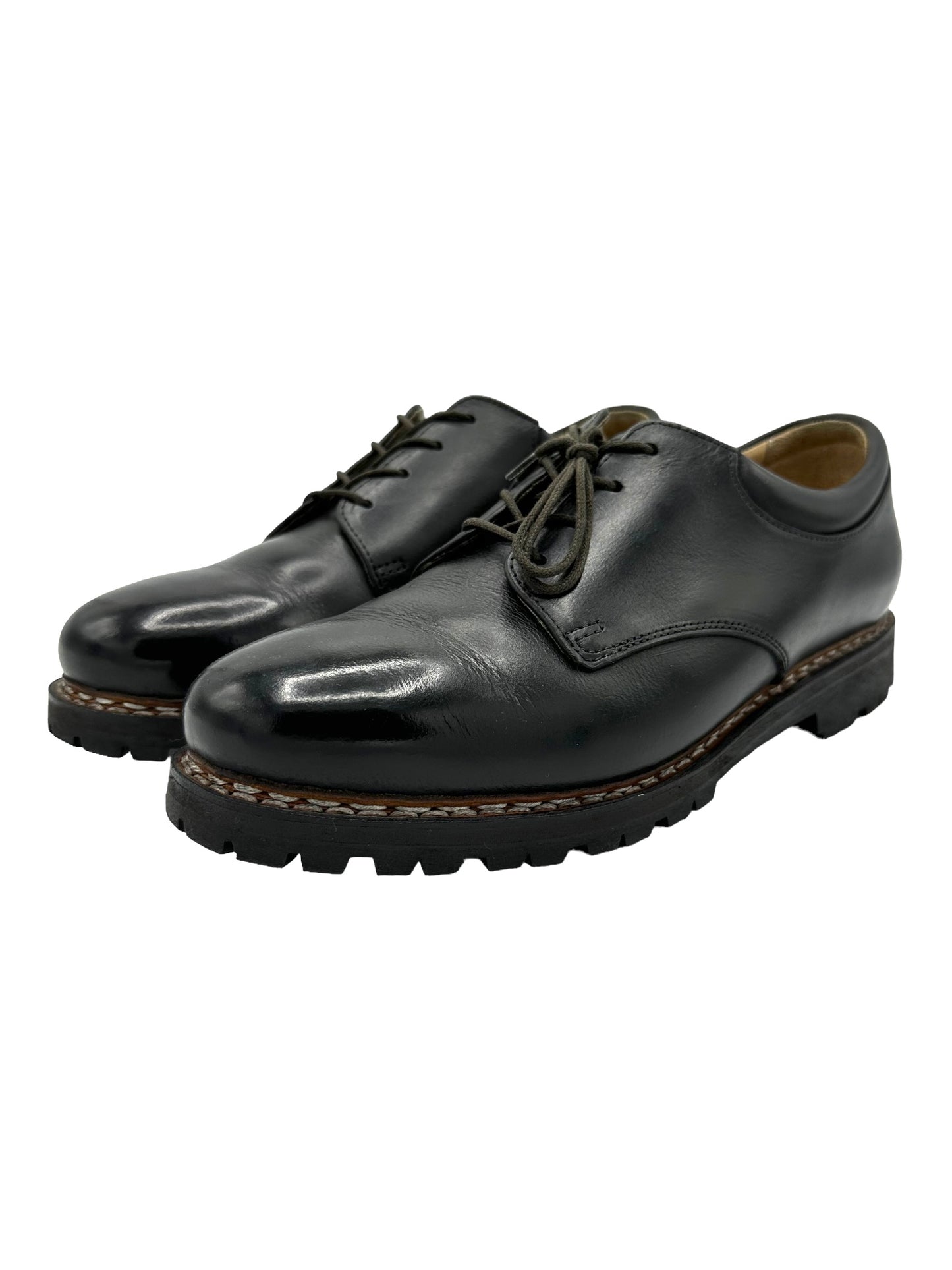 A Kind Of Guise Black Classic Derby Shoes