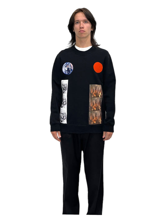 Raf Simons x Sterling Ruby Black Earth Planet Sweater - Genuine Design Luxury Consignment for Men. New & Pre-Owned Clothing, Shoes, & Accessories. Calgary, Canada