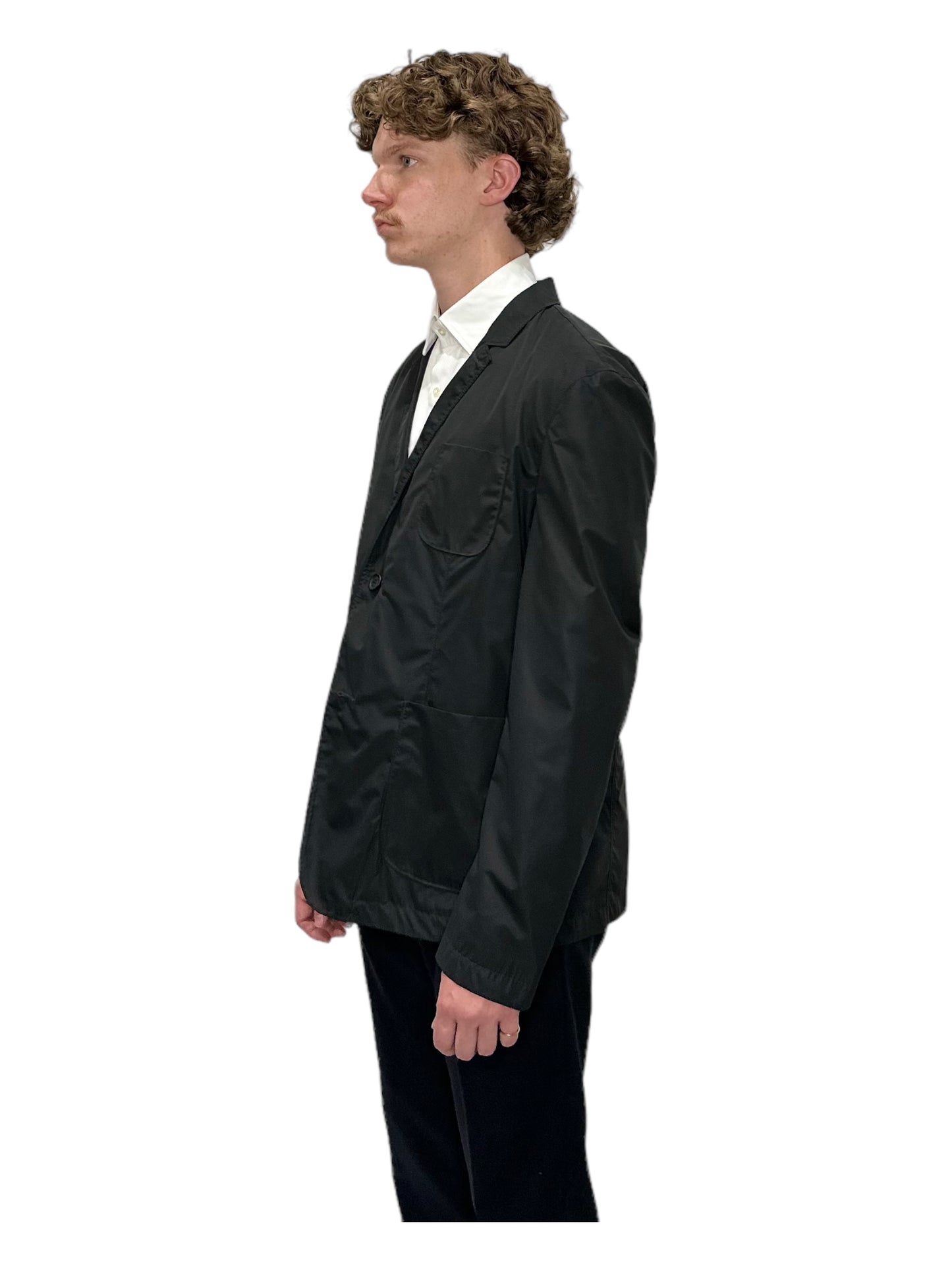 Burberry Black Rain Blazer - Genuine Design Luxury Consignment for Men. New & Pre-Owned Clothing, Shoes, & Accessories. Calgary, Canada