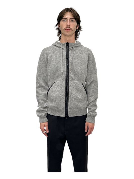 Tom Ford Grey Zip Up Hoodie - Genuine Design Luxury Consignment for Men. New & Pre-Owned Clothing, Shoes, & Accessories. Calgary, Canada