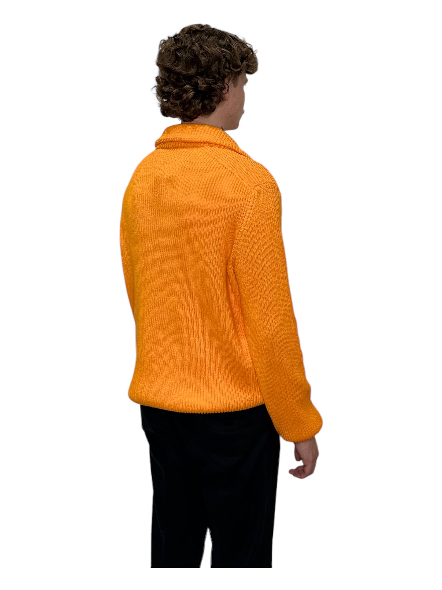 Orange deals knit sweater