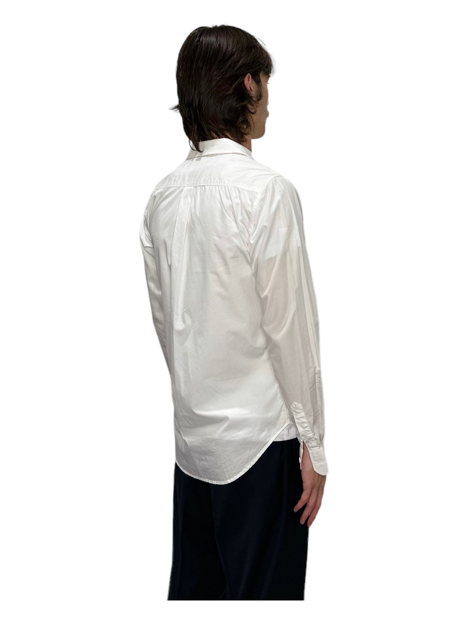 Norse Projects White Osvald Compact Poplin Zip Shirt - Genuine Design Luxury Consignment for Men. New & Pre-Owned Clothing, Shoes, & Accessories. Calgary, Canada