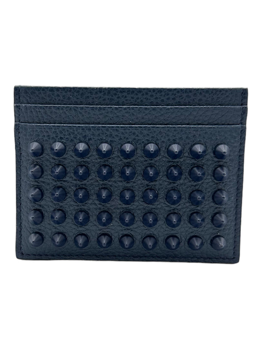 Christian Louboutin Panettone Studded Wallet Card Holder - Genuine Design Luxury Consignment for Men. New & Pre-Owned Clothing, Shoes, & Accessories. Calgary, Canada