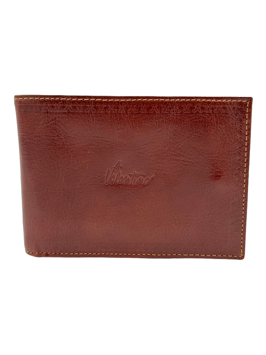 A Valentino Red Bi-fold Leather Wallet