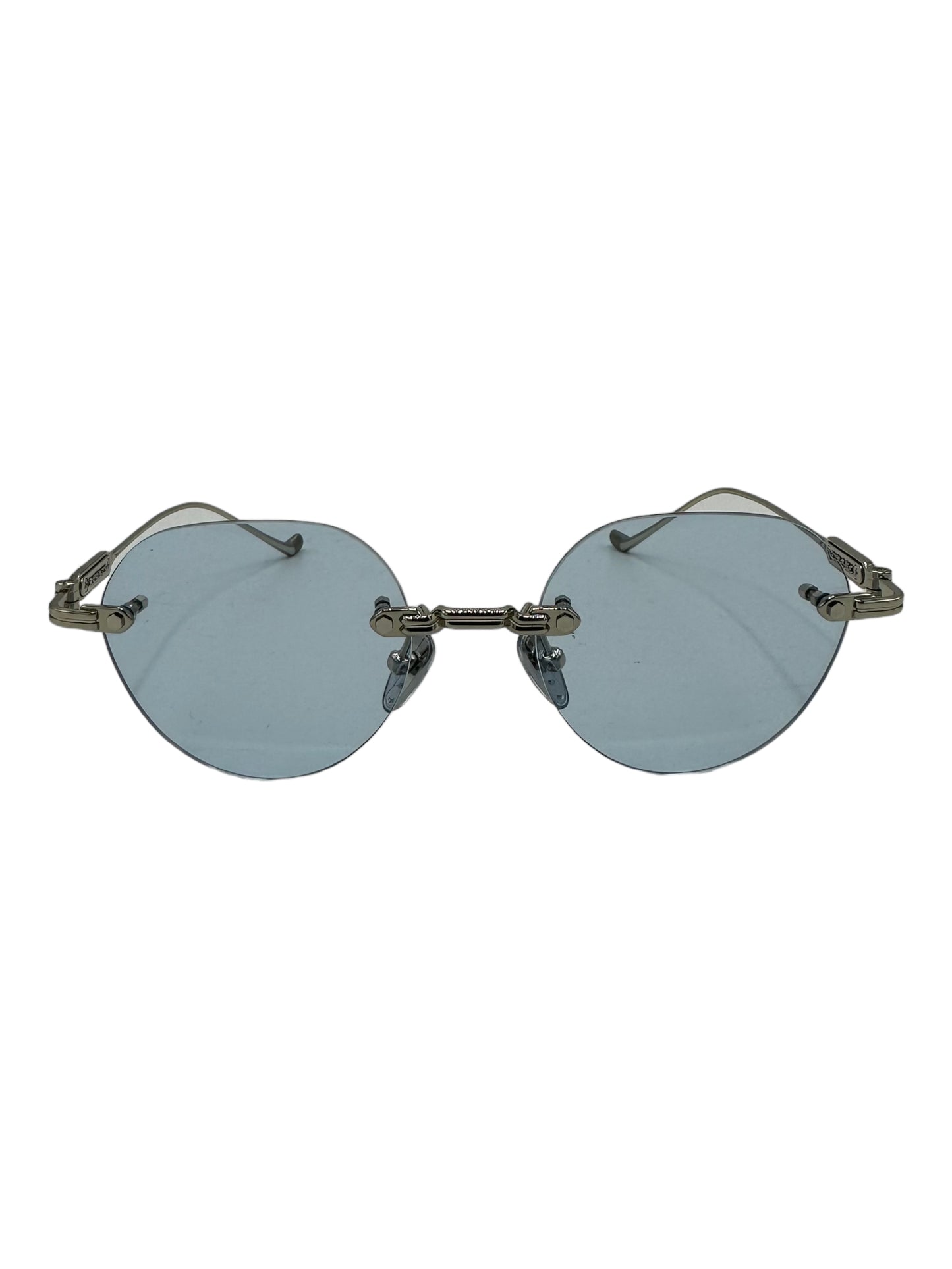 Chrome Hearts Blue Lens Rimless Sunglasses - Genuine Design Luxury Consignment for Men. New & Pre-Owned Clothing, Shoes, & Accessories. Calgary, Canada