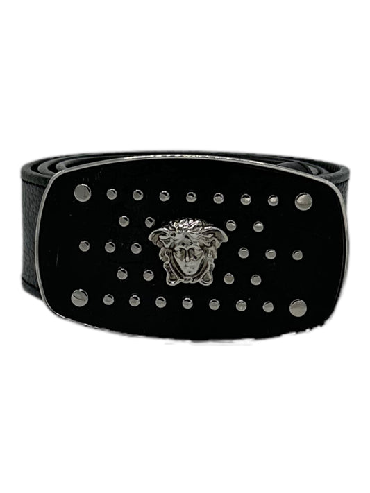 Versace Medusa Head Box Frame Belt— Genuine Design Luxury Consignment for Men. New & Pre-Owned Clothing, Shoes, & Accessories. Calgary, Canada