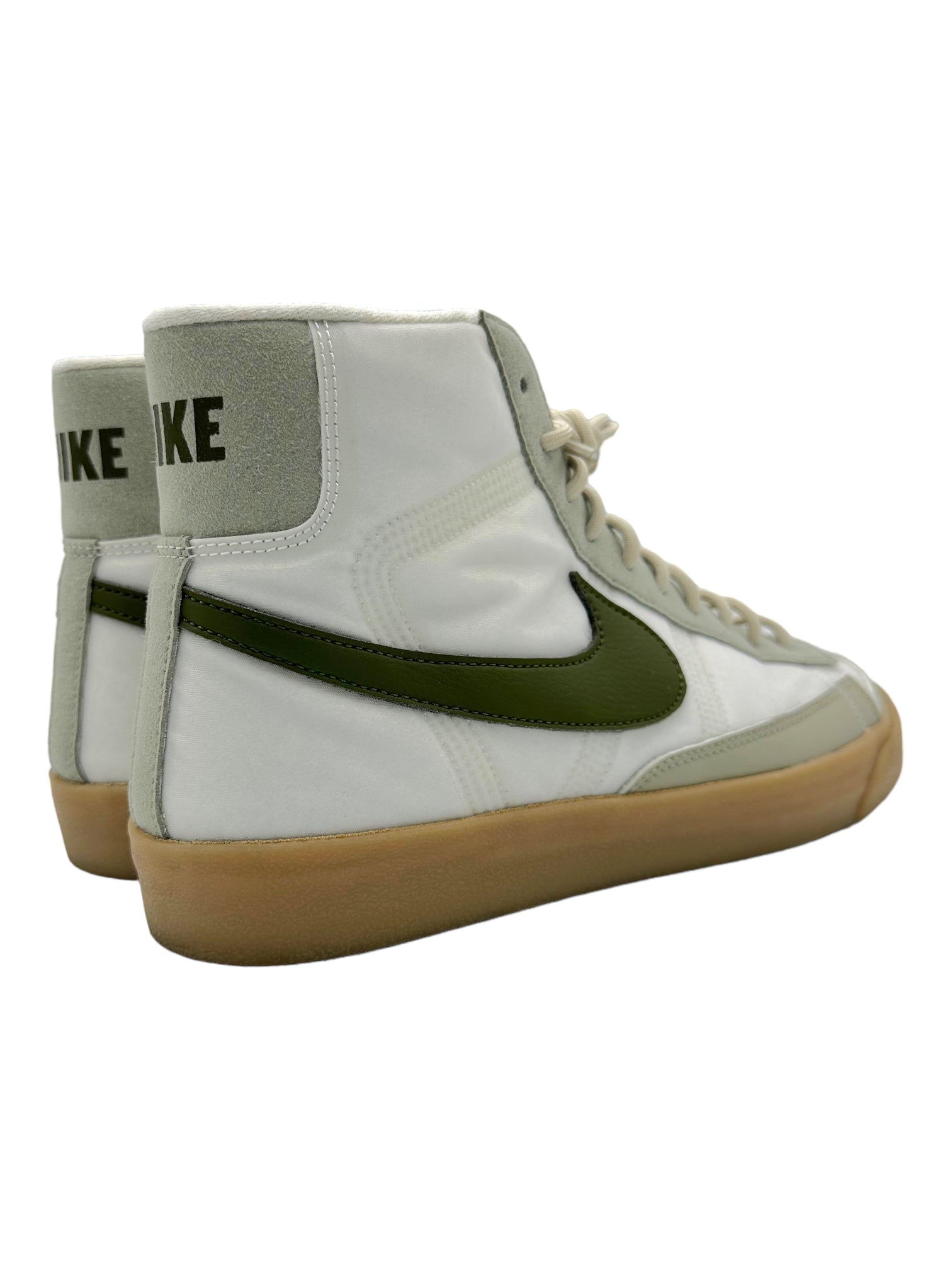 Nike Blazer Mid 77 Green Nylon Sneakers - Genuine Design Luxury Consignment for Men. New & Pre-Owned Clothing, Shoes, & Accessories. Calgary, Canada