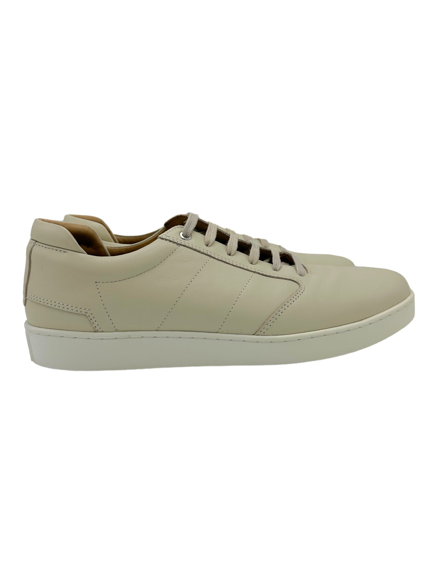 WANT Les Essentiels Cream Casual Sneaker - Genuine Design luxury consignment Calgary, Canada New and pre-owned clothing, shoes, accessories.