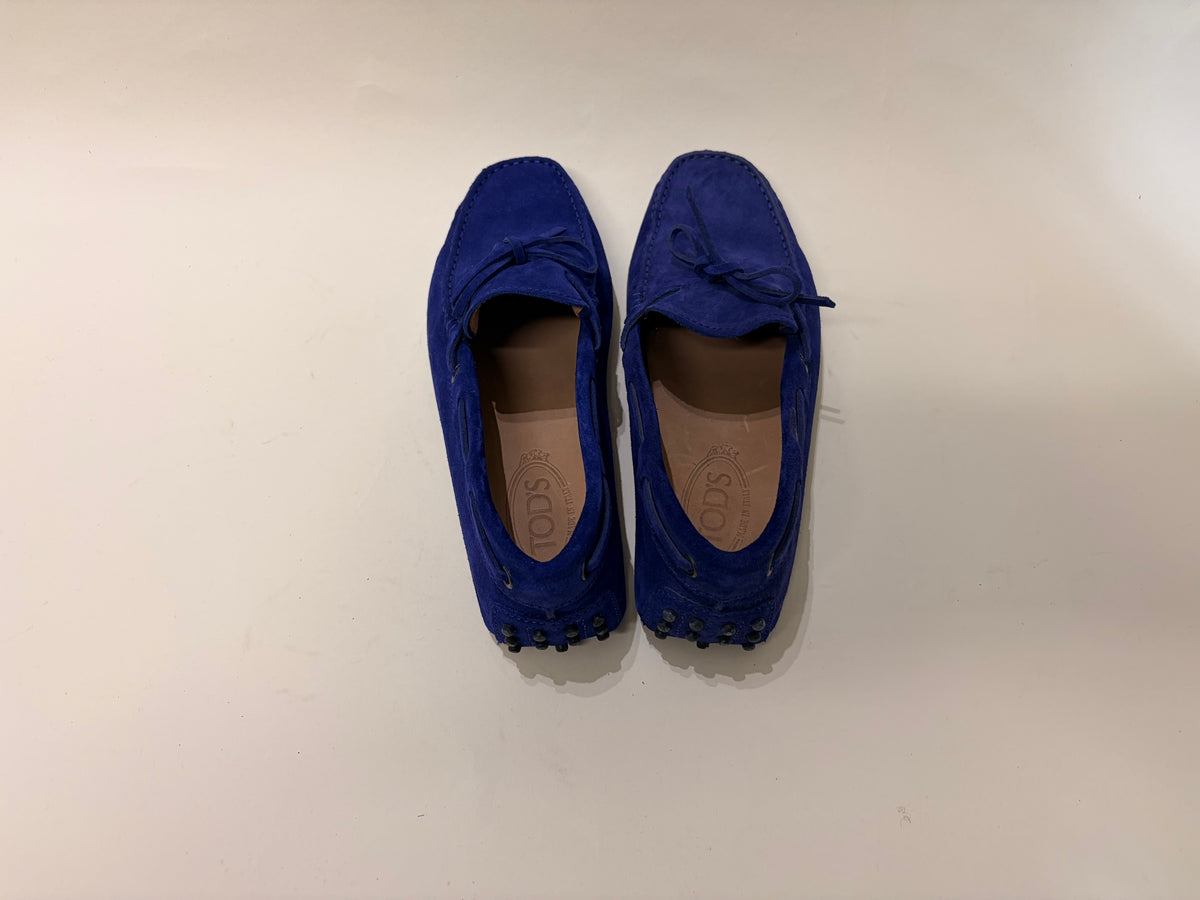 Tod's Purple Suede Driving Loafers 7 M / 8.5 W