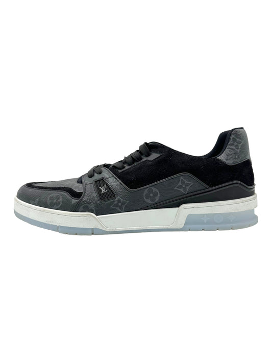 Louis Vuitton Black Monogram Leather Sneaker - Genuine Design Luxury Consignment for Men. New & Pre-Owned Clothing, Shoes, & Accessories. Calgary, Canada