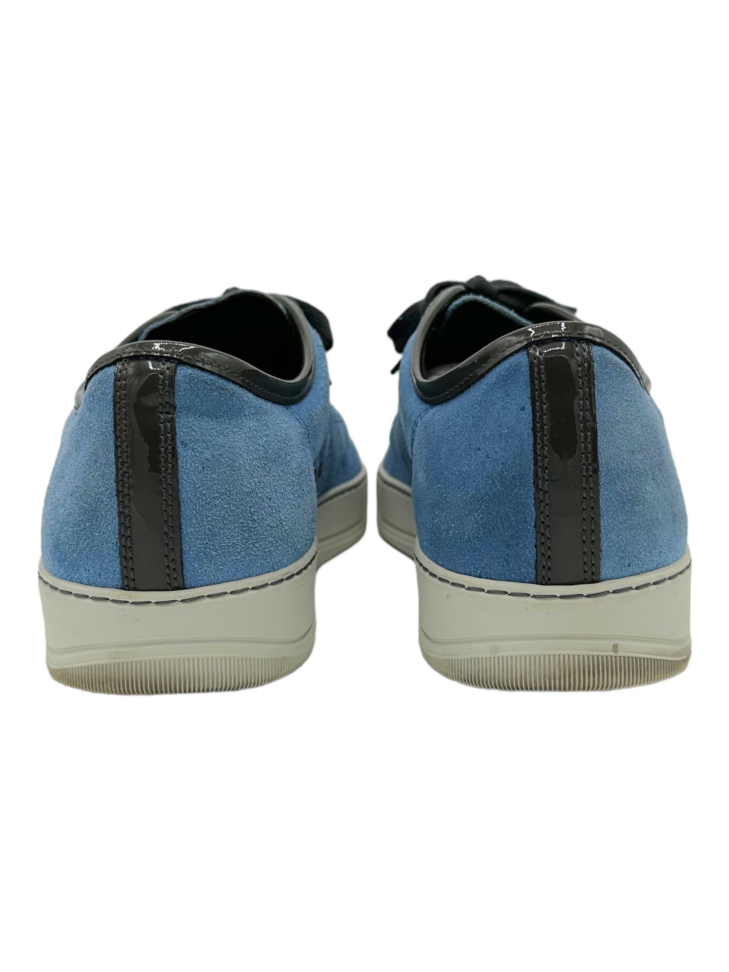 Lanvin Olive and Blue DBB1 Suede and Patent Leather Sneaker - Genuine Design Luxury Consignment for Men. New & Pre-Owned Clothing, Shoes, & Accessories. Calgary, Canada
