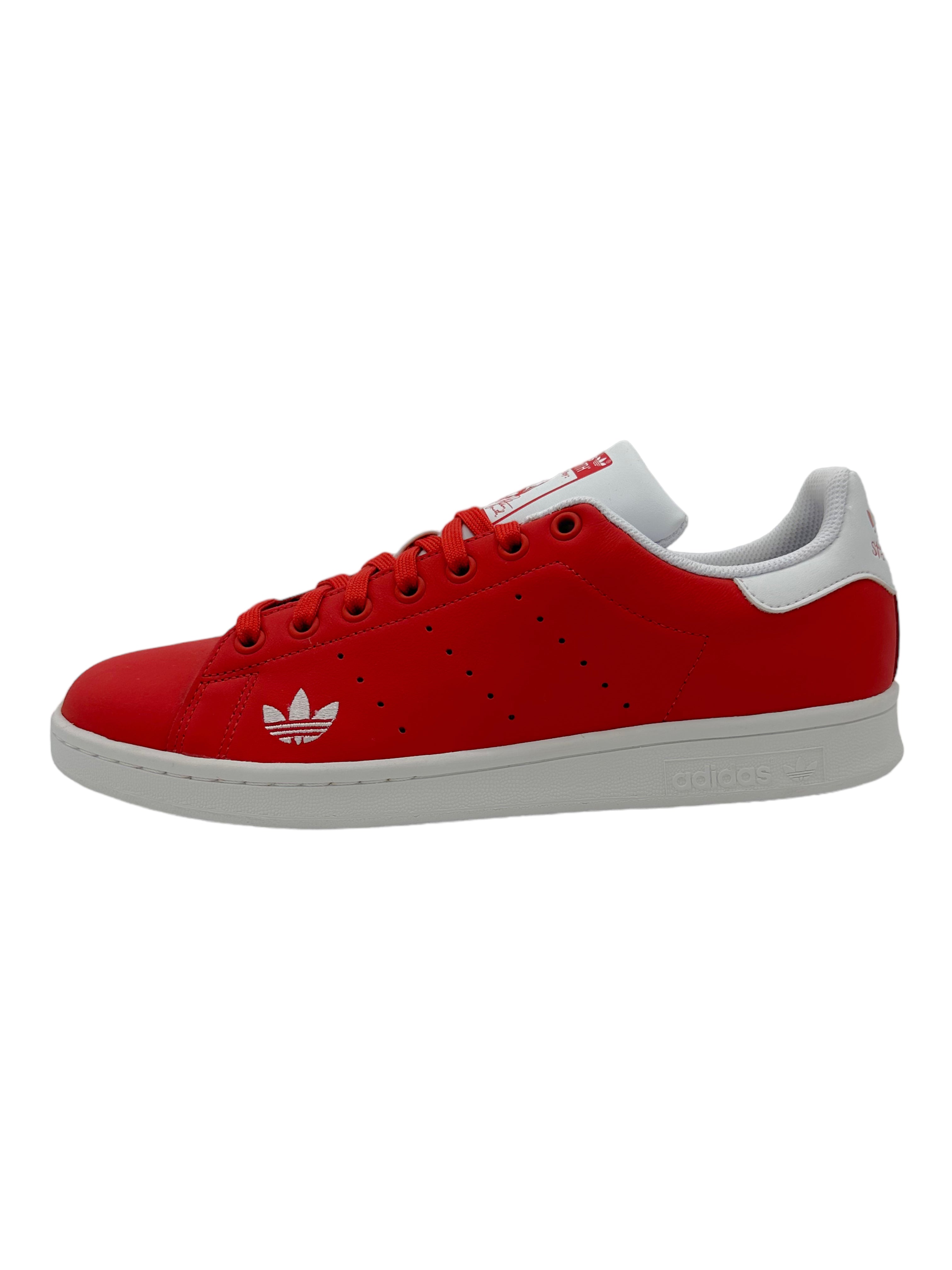 Adidas Stan Smith Red & White Sneakers – Genuine Design Luxury
