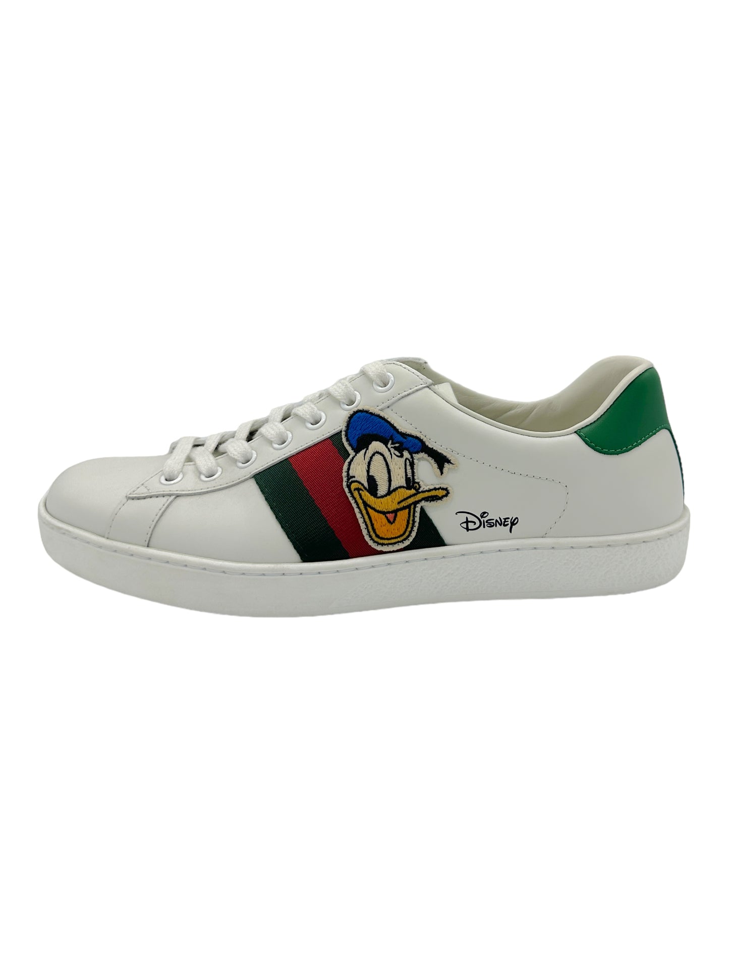 Gucci X Disney Ace Donald Duck Low Leather Trainer Sneakers