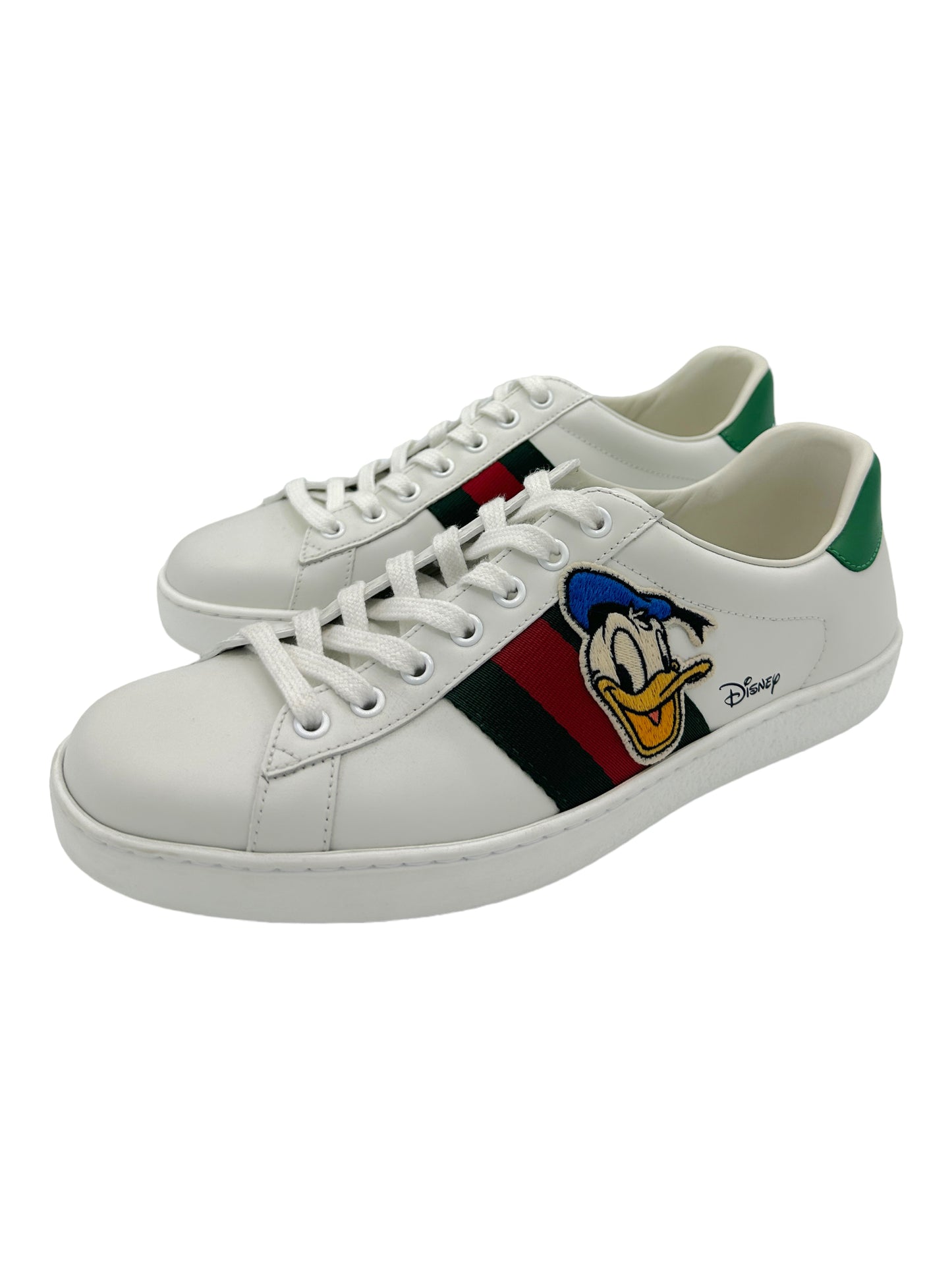 Gucci X Disney Ace Donald Duck Low Leather Trainer Sneakers