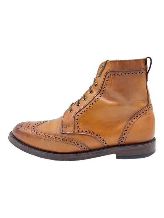 Allen Edmonds Tan Dalton Wingtip Boots - Genuine Design Luxury Consignment for Men. New & Pre-Owned Clothing, Shoes, & Accessories. Calgary, Canada